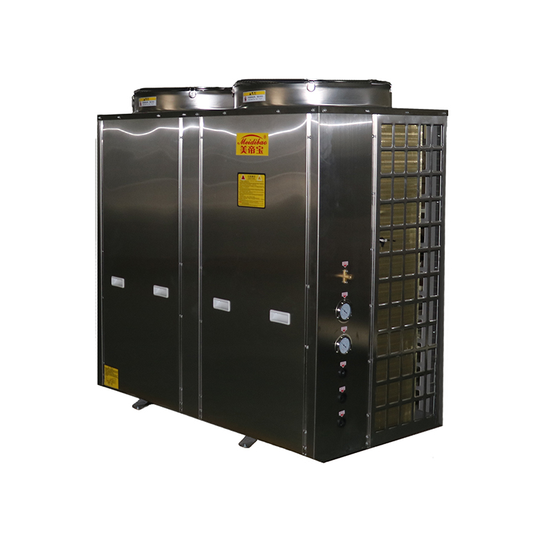 3 Phase Industrial Air Source Heat Pump with Solar Panels