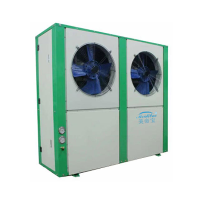 Compact Industrial Air Source Heat Pump with Solar Panels